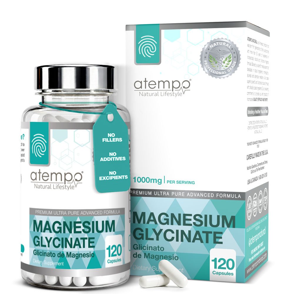 Atempo Natural Magnesium Glycinate | Calm, Bone & Energy