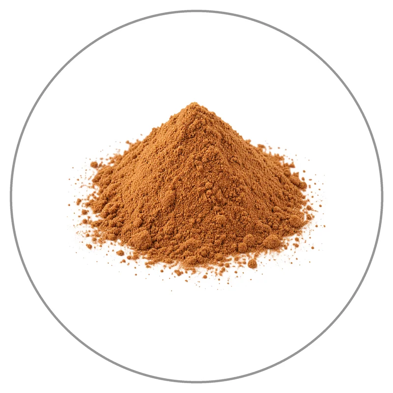 Cinnamon Powder Mound on White